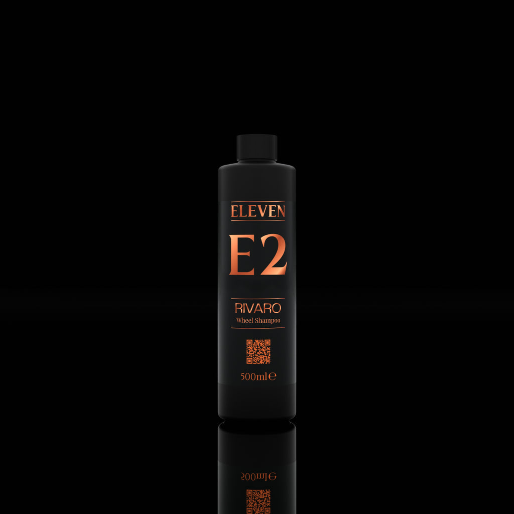 ELEVEN E2 wheel shampoo front view of the bottle and label